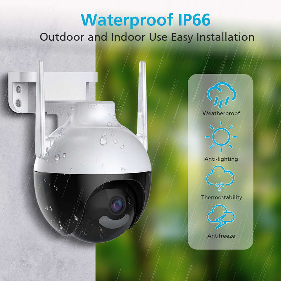 8MP Wifi Auto Tracking Outdoor Camera with ICSEE App