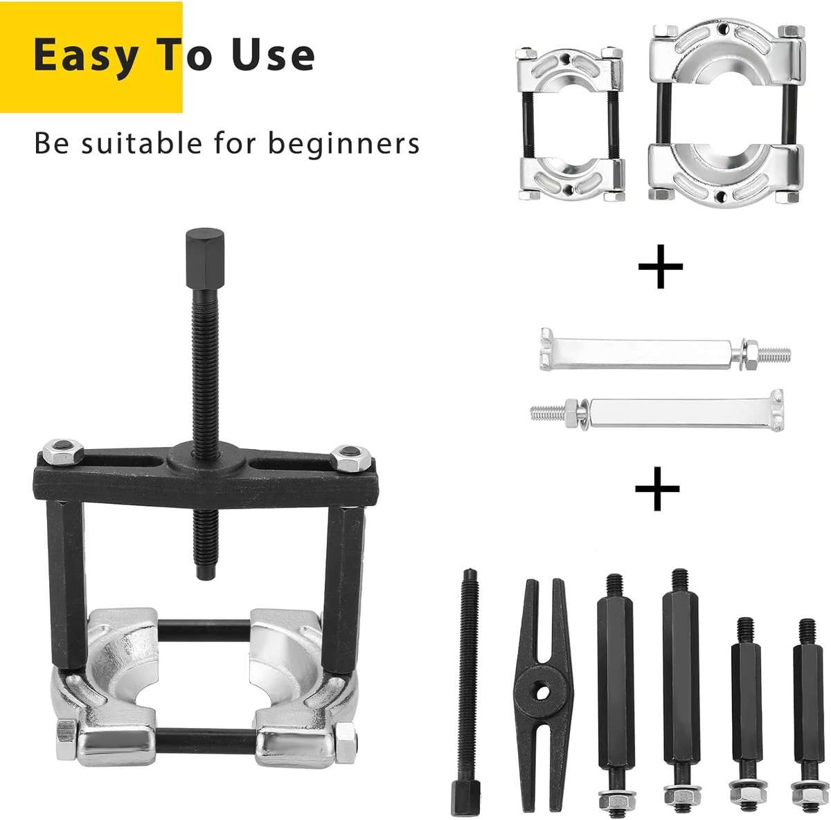 Heavy Duty 14-Piece H-Type Bearing Puller Separator kit With Case