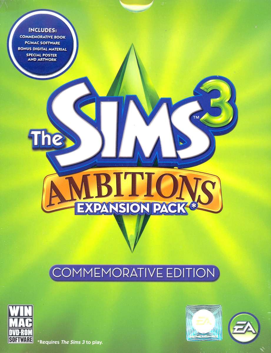 The Sims 3 + Sims 3 Ambitions Expansion Pack Commemorative Edition - New / Shop Spoiled - PC/MAC