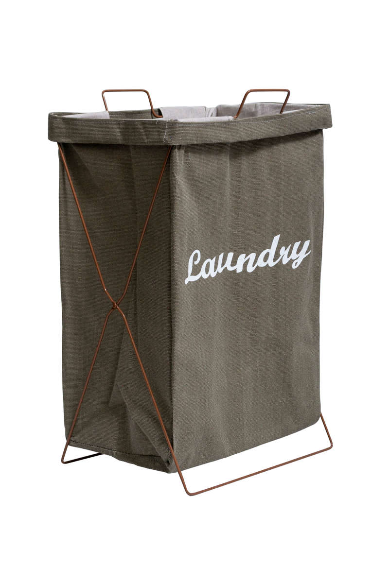 Fine Living - Laundry Stand - Khaki Brown