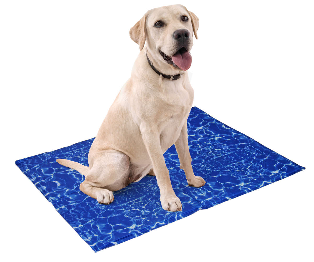 Pet Cooling Mat - Blue Waves - XL