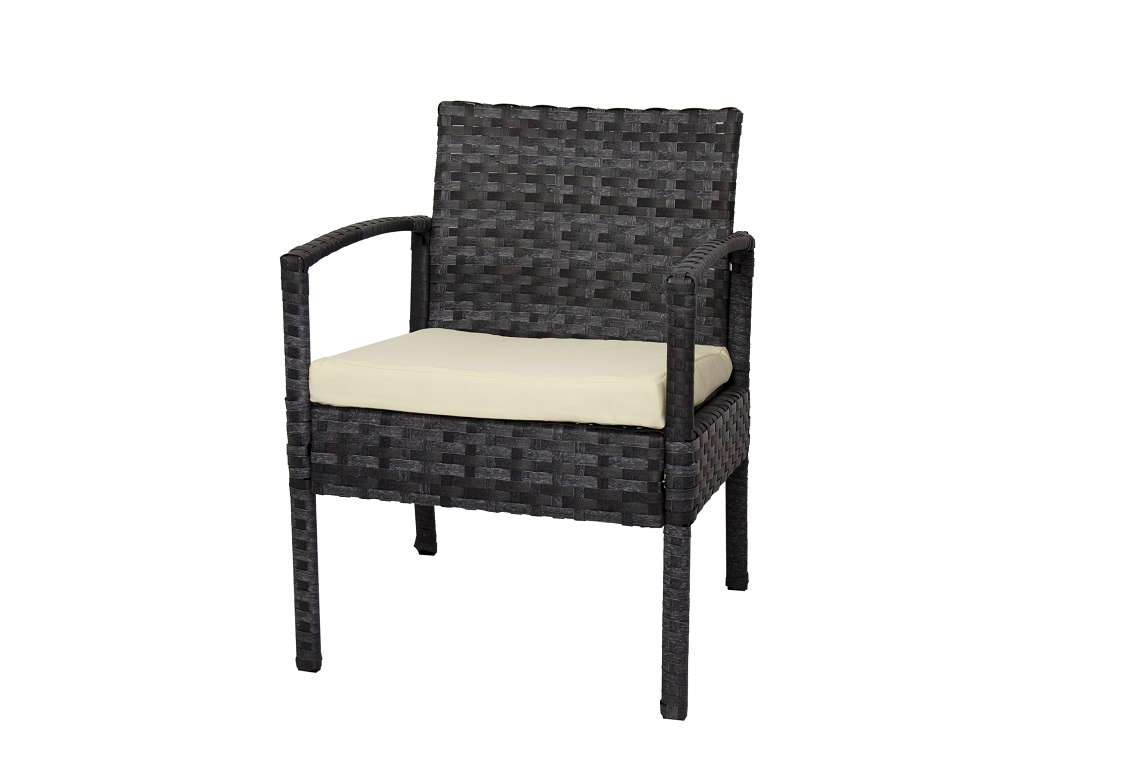Rattan Miami  - 4pc Set Marbled Black