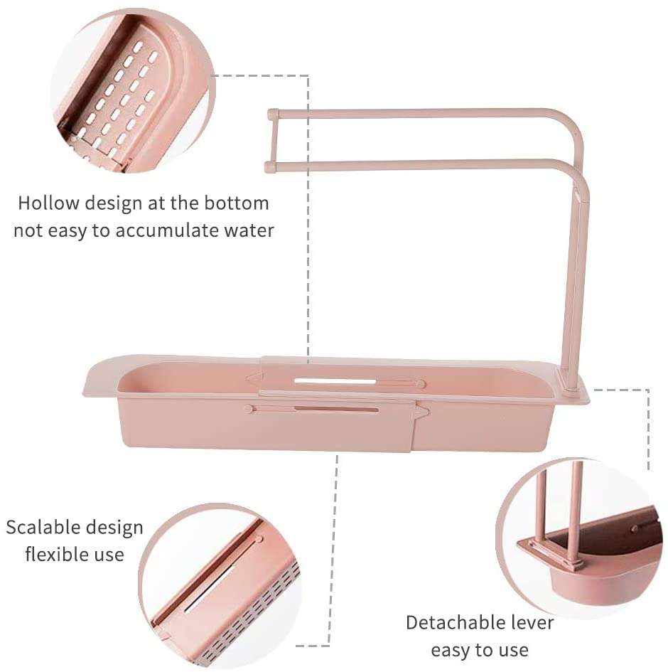 Fine Living Telescopic Storage Drainage Basket - P