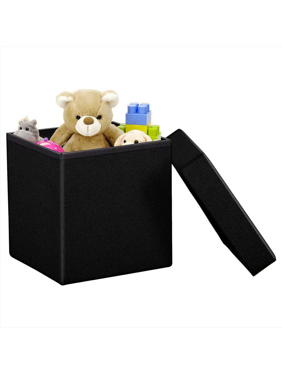 Storage Ottoman Single - Black