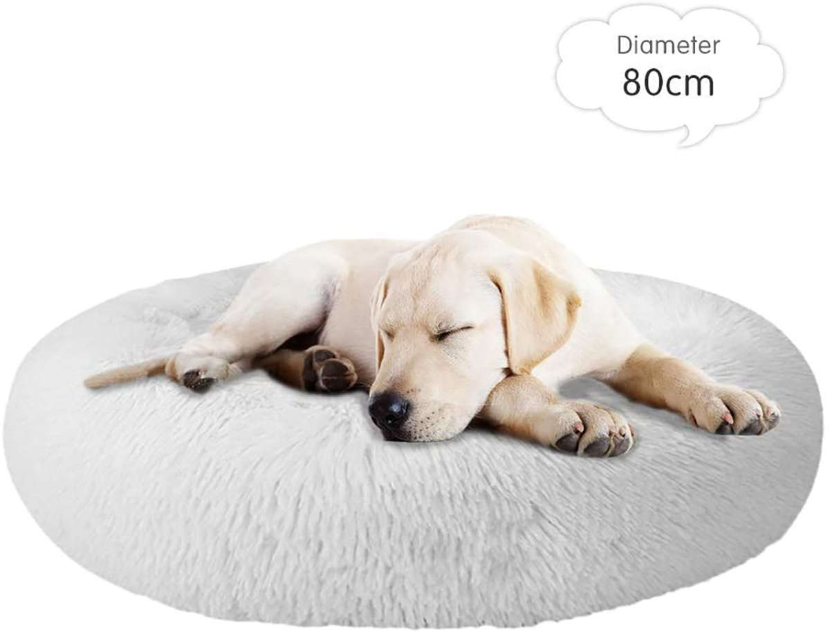 Plush pet beds 80cm - White