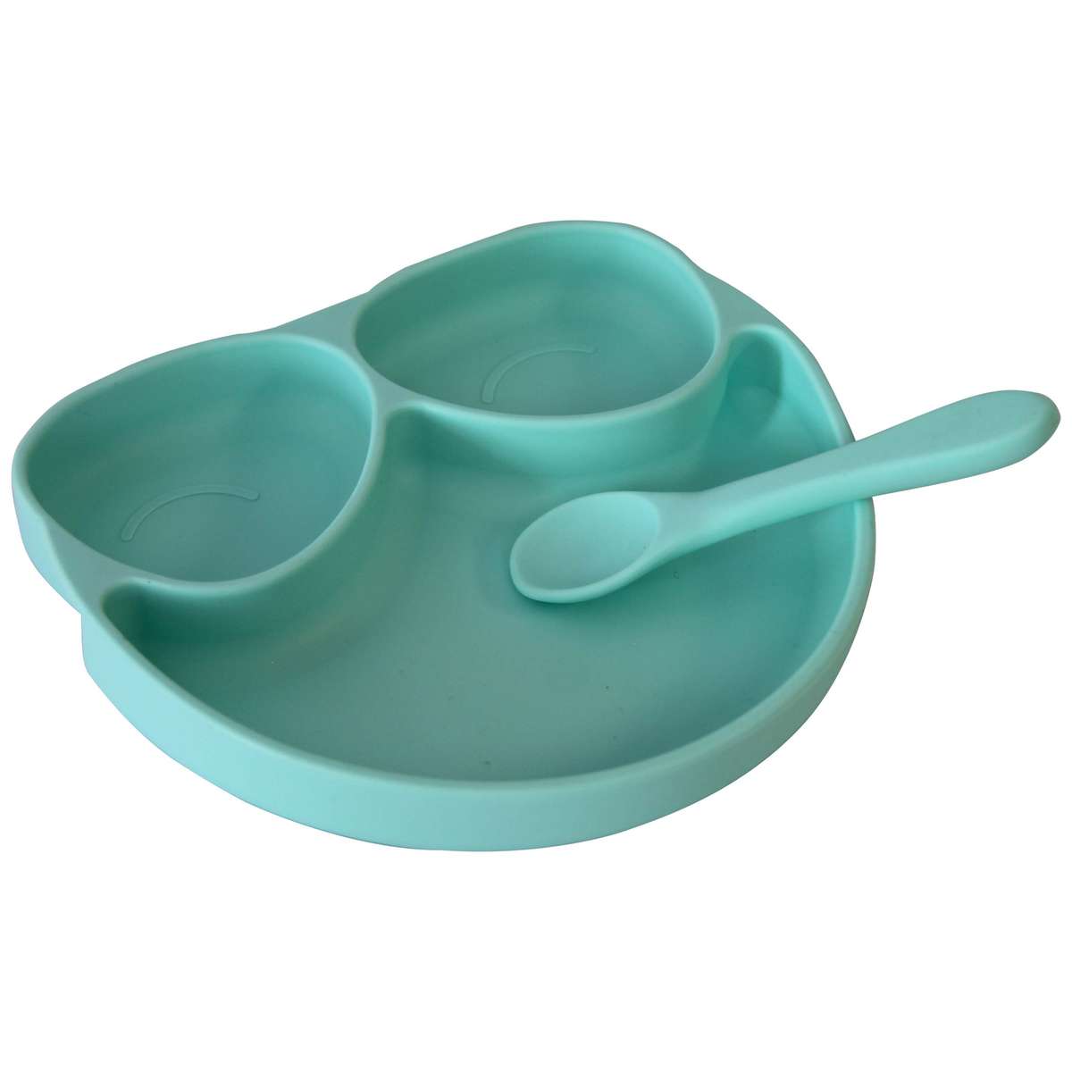 Nuovo Silicone Baby Feeding Set - 7pc - Mint