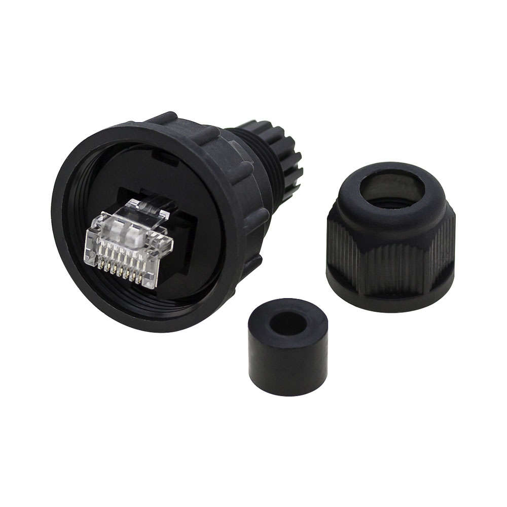 Rj45 D-Size Installable Plug - Waterproof Connector
