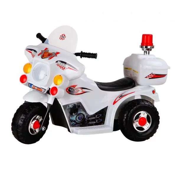Kids Toddlers Siren Police Bike White (FREE SHIPPING)