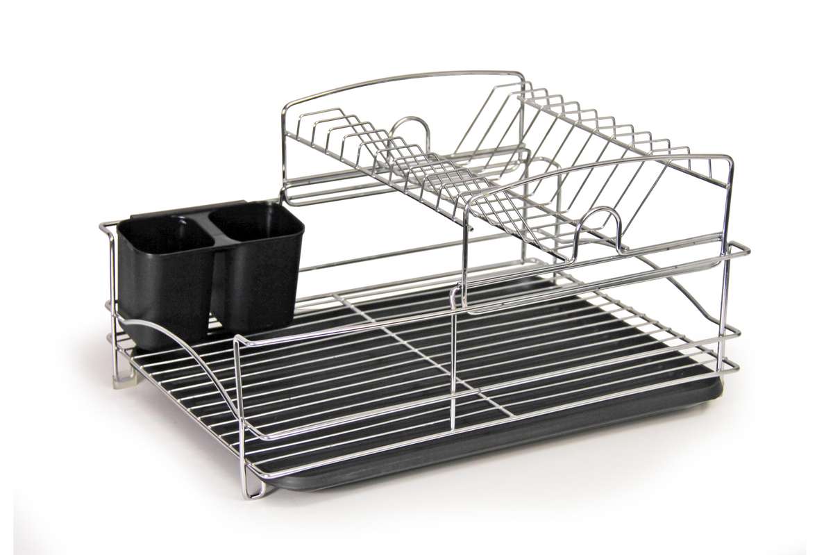 Fine Living Balcony Dish Rack - Black