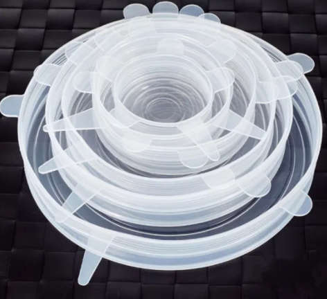 Silicone Lid - White ( Set of 6)