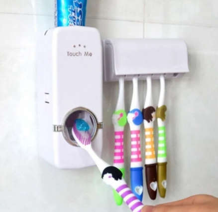 Wall Mounted Toothbrush Squeezer & Holder