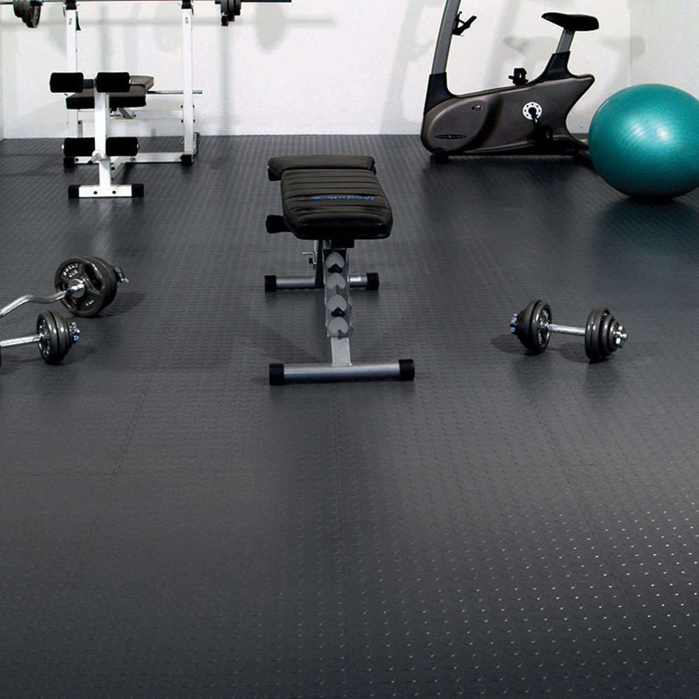 Interlocking tiles - black 1sqm