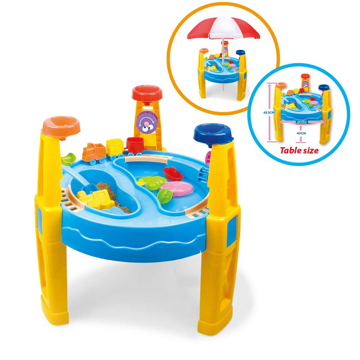 Jeronimo - Sand & Water Table 29pcsW/Umbrella