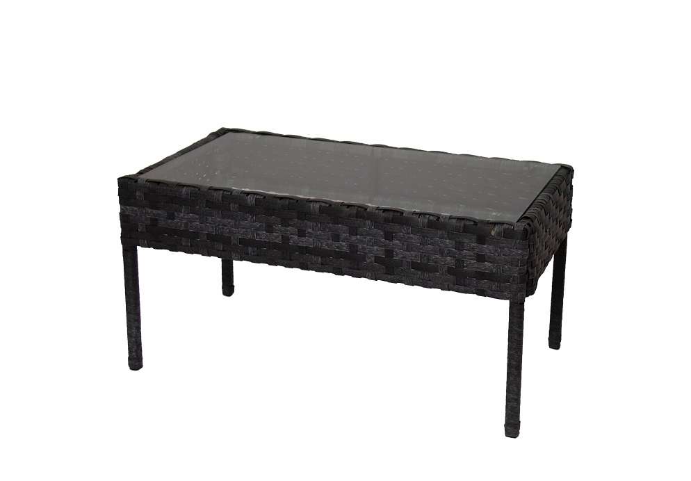 Rattan Miami  - 4pc Set Marbled Black