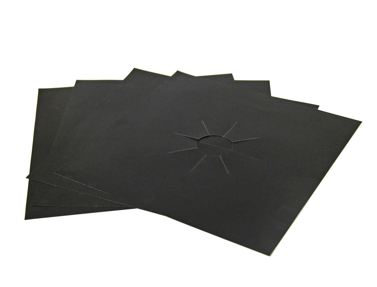 4 pc Gas Stove Clean protector Black