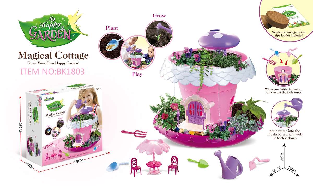 Jeronimo - DIY Garden house play set -Pink