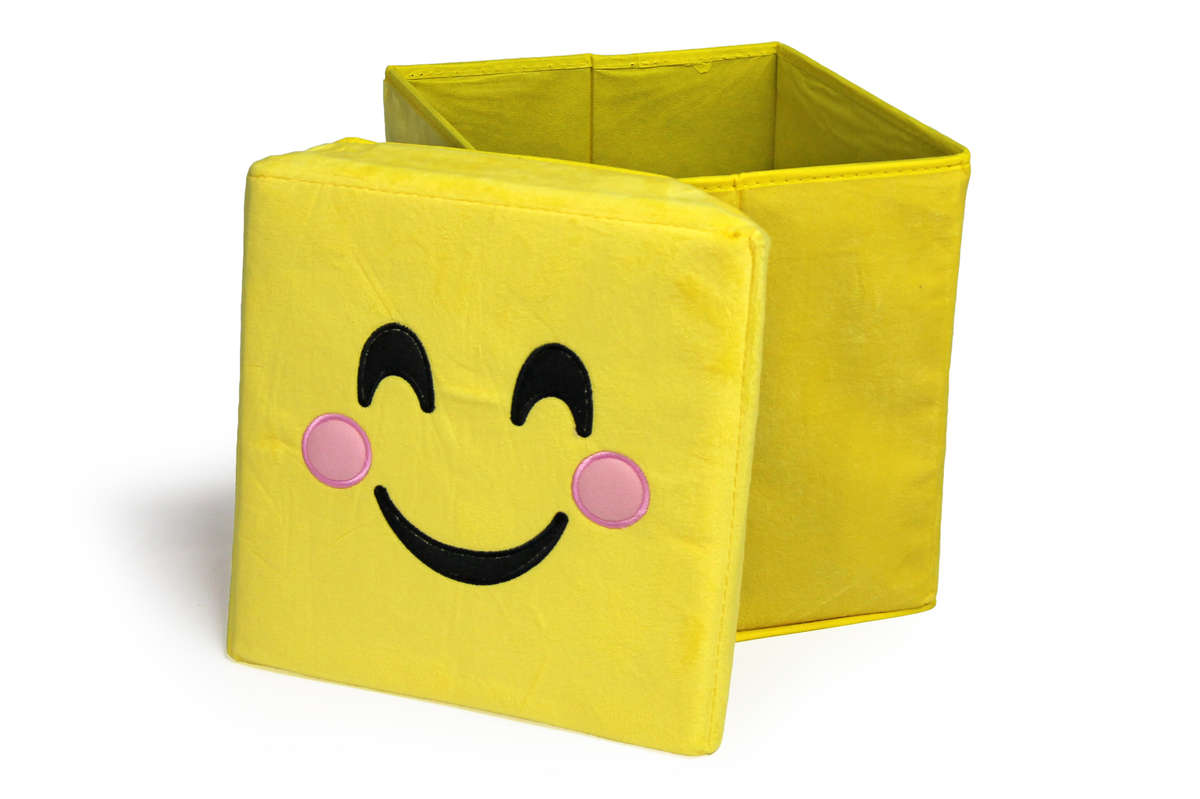 Emoji Ottoman - Blushing