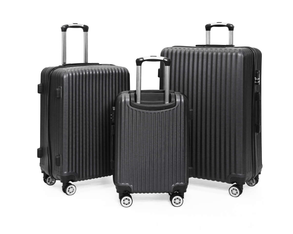 SideKick - Diamond 3pc Luggage Set - Black