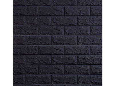 3D Self Adhesive Brick Sticker- Black