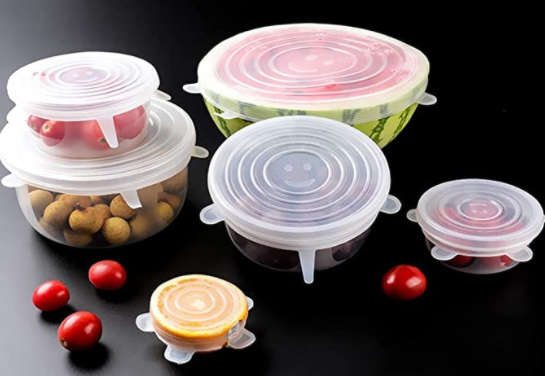 Silicone Lid - White ( Set of 6)