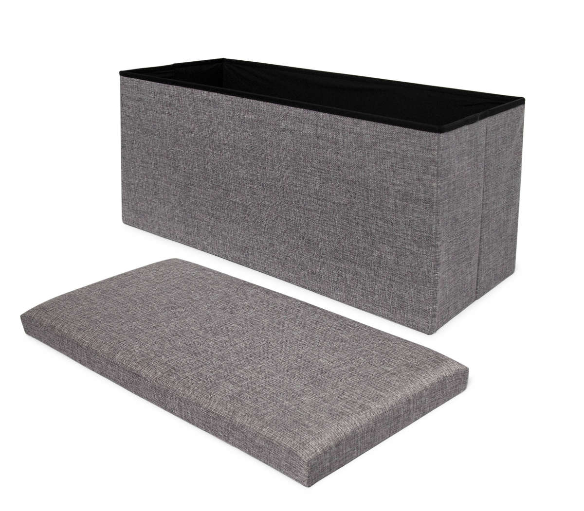 Storage Ottoman Double - Grey