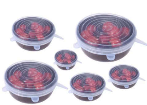 Silicone Lid - White ( Set of 6)