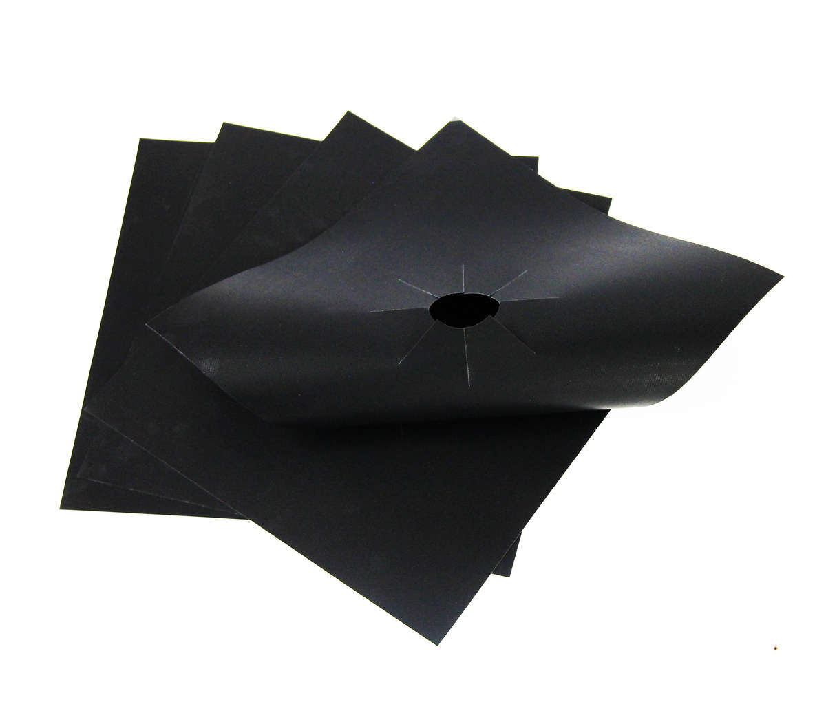 4 pc Gas Stove Clean protector Black