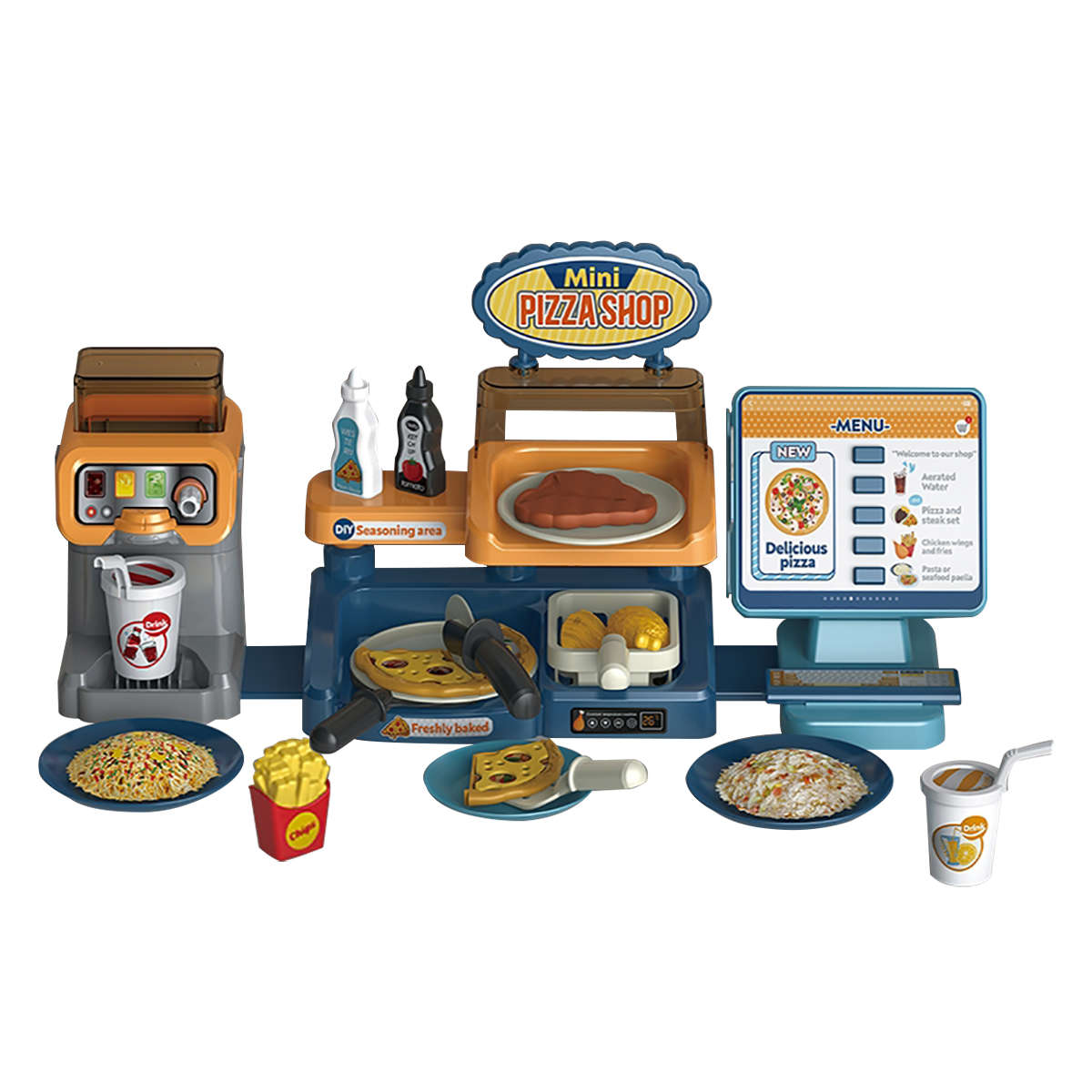 Jeronimo Fast Food Shop Counter Play Set