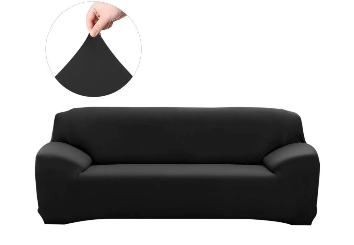 Fine Living 3 Seater Couch Cover - Black