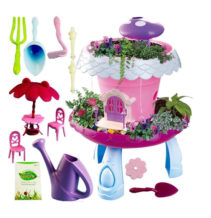 Jeronimo - DIY Garden house play set -Pink with li