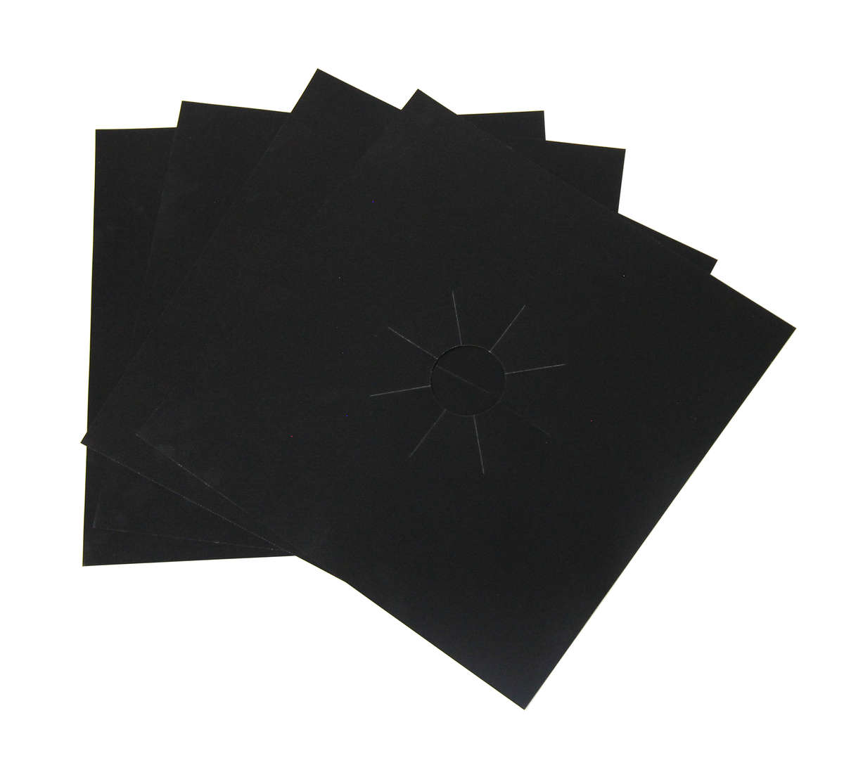 4 pc Gas Stove Clean protector Black