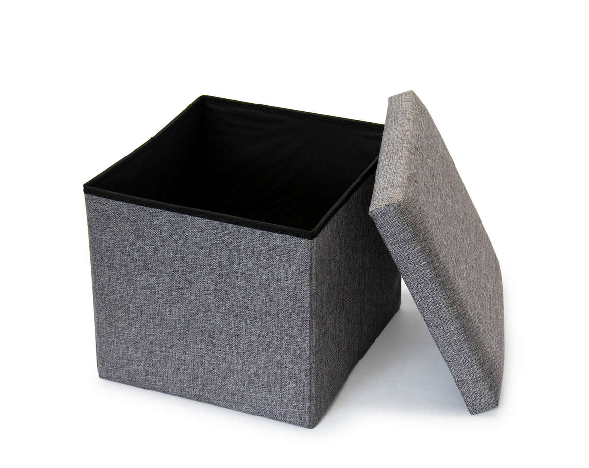 Storage Ottoman Single - Grey