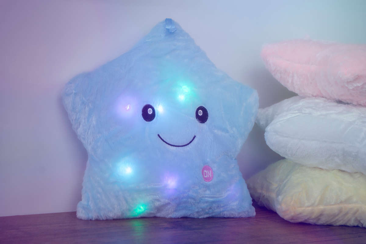 Jeronimo - Twinkle Little Star LED Pillow - Blue