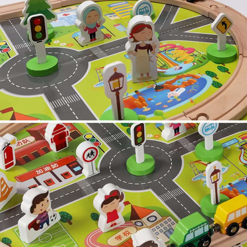 Jeronimo - Wooden Train Set - Steeples - 36pcs