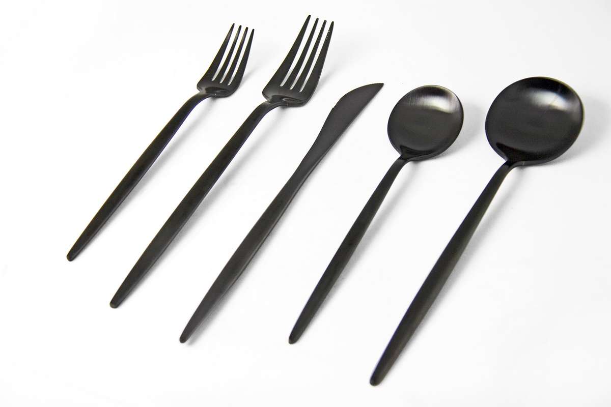 Finery - Cutlery Set 5pc - Carbon Black