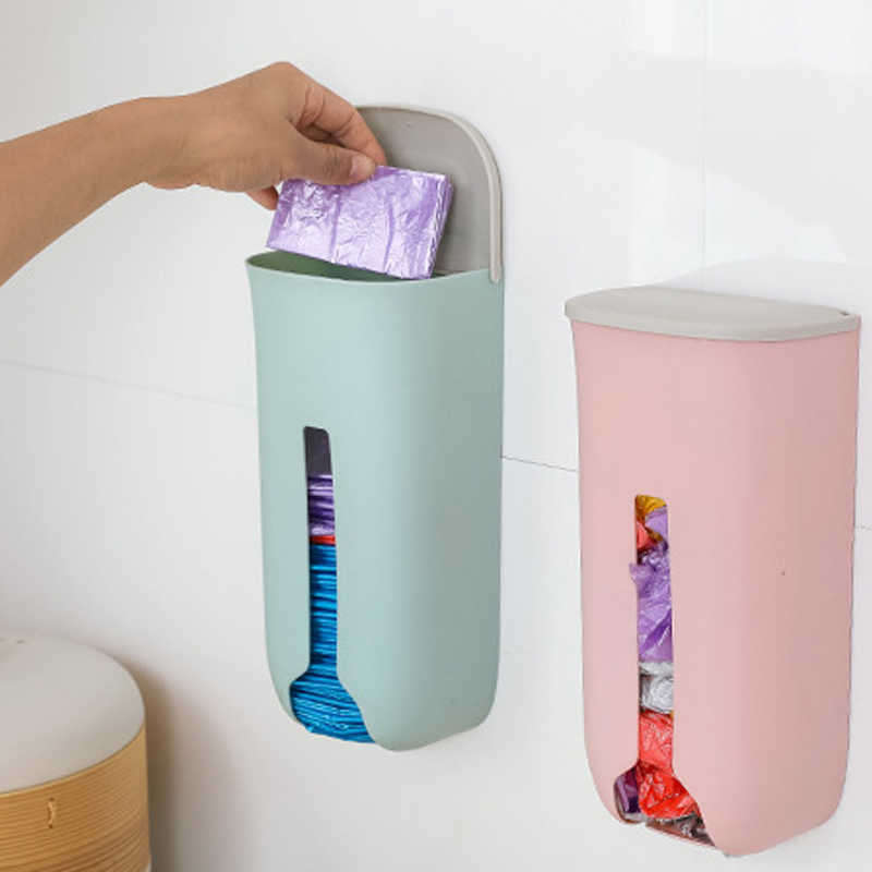 Smart plastic bag storage and dispenser - Mint
