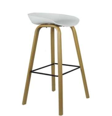 Fine Living Emma Bar Stool - White