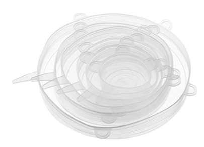 Silicone Lid - White ( Set of 6)