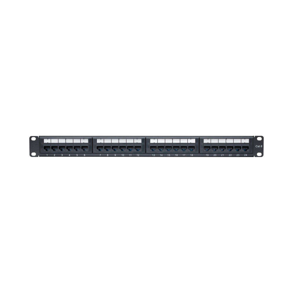Linkqnet 24-Port Cat6 Utp Patch Panel - With Cable Management