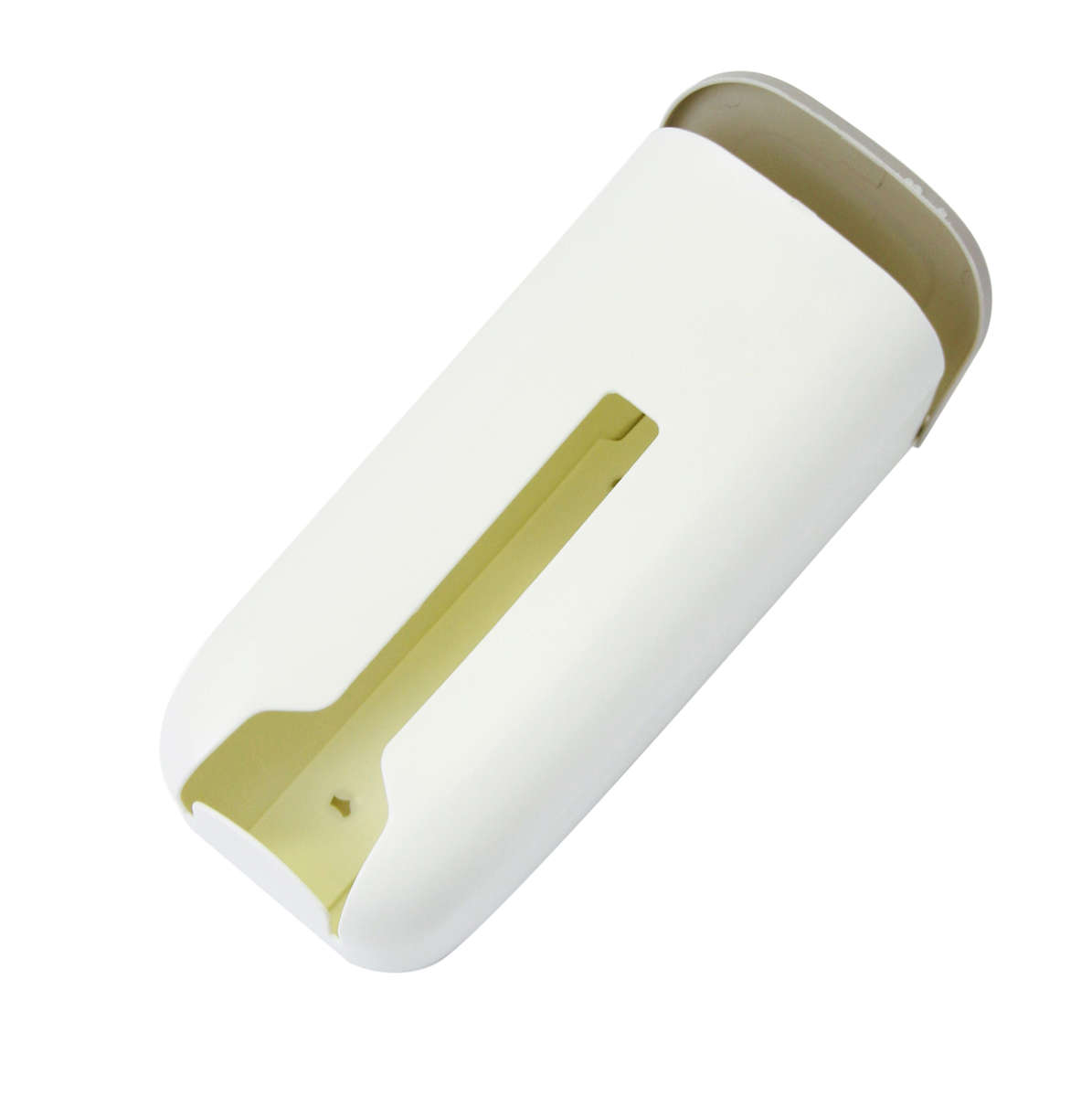 The Smart plastic bag storage and dispenser-White