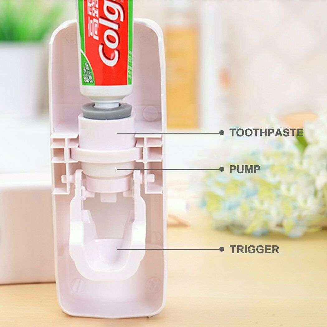 Wall Mounted Toothbrush Squeezer & Holder