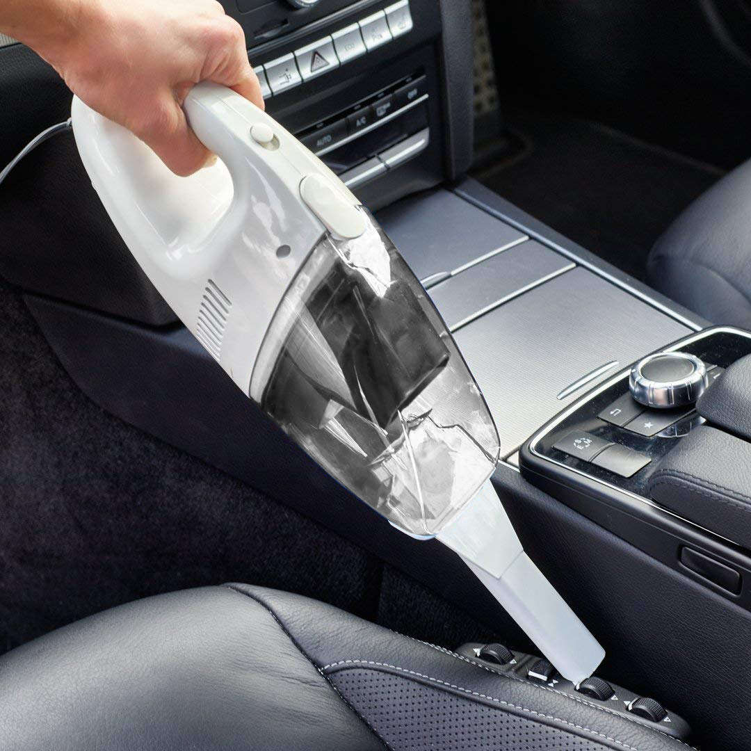 Portable car vacuum - White