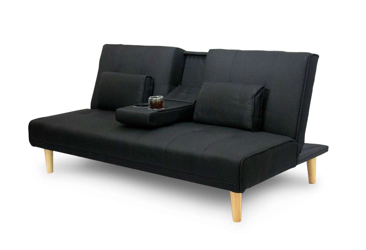 Fine Living - Isle Couch/Sleeper  - Black