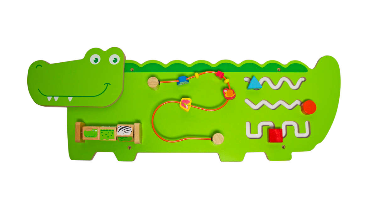 Jeronimo - Wooden Wall Activity Crocodile