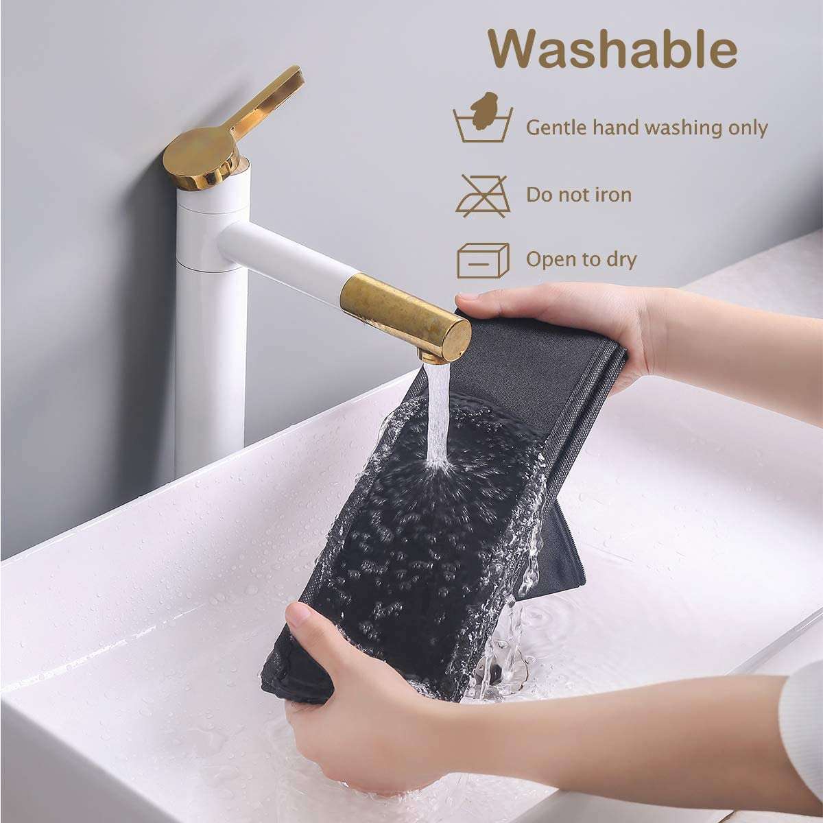 Set of 4 Collapsible organizer - Black