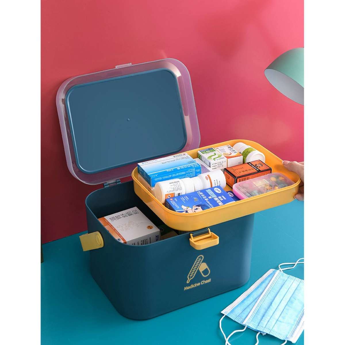 Fine Living Nordic Medicine Box - Big Blue