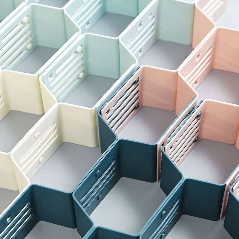 Fine Living Honeycomb Draw Organiser - White