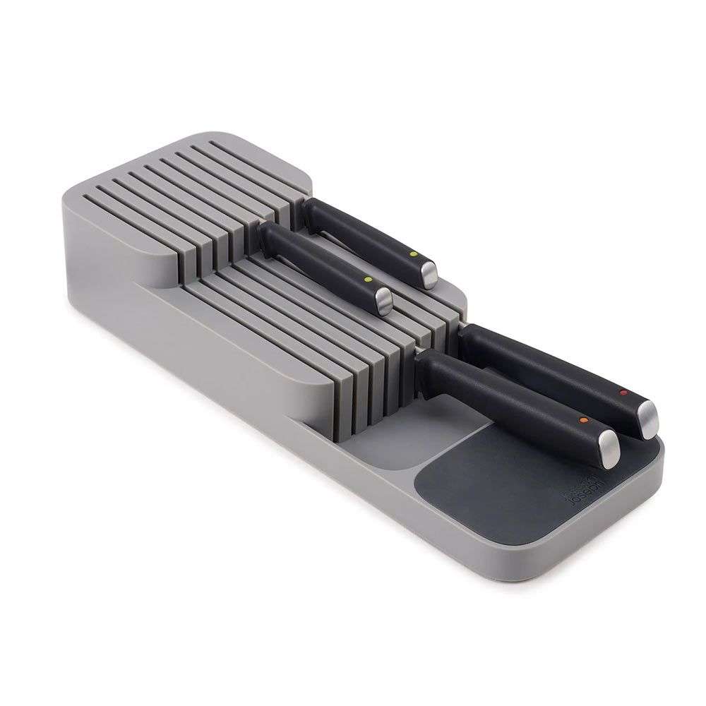 Fine Living Sharp-Safe Knife Draw Organiser Grey
