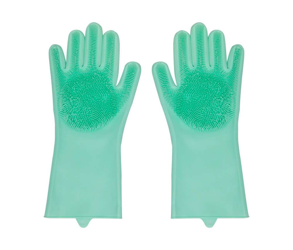 Silicone Kitchen Gloves - Green