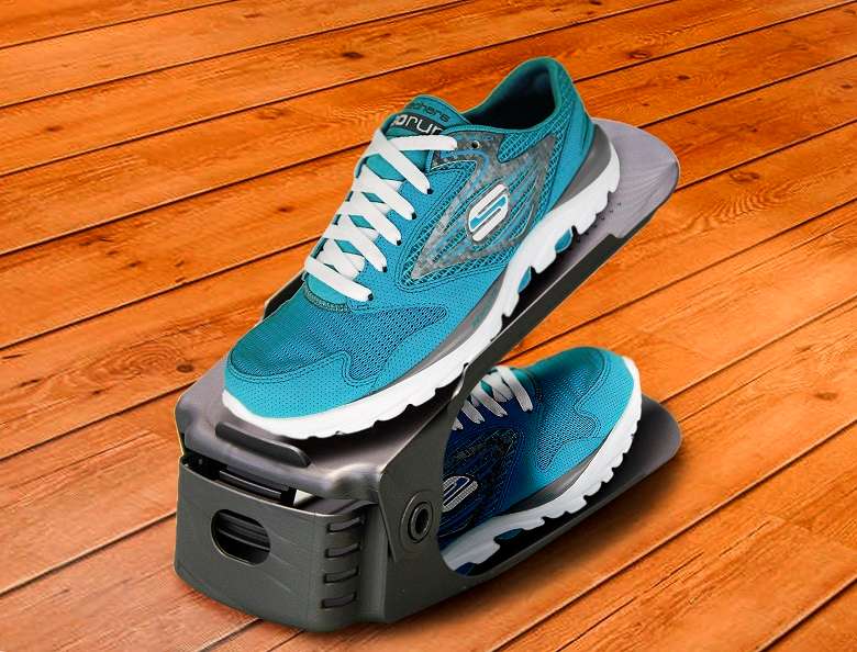 Shoe Organizer - Set of 6 - Grey